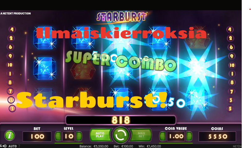 ilmaiskierroksia starburst